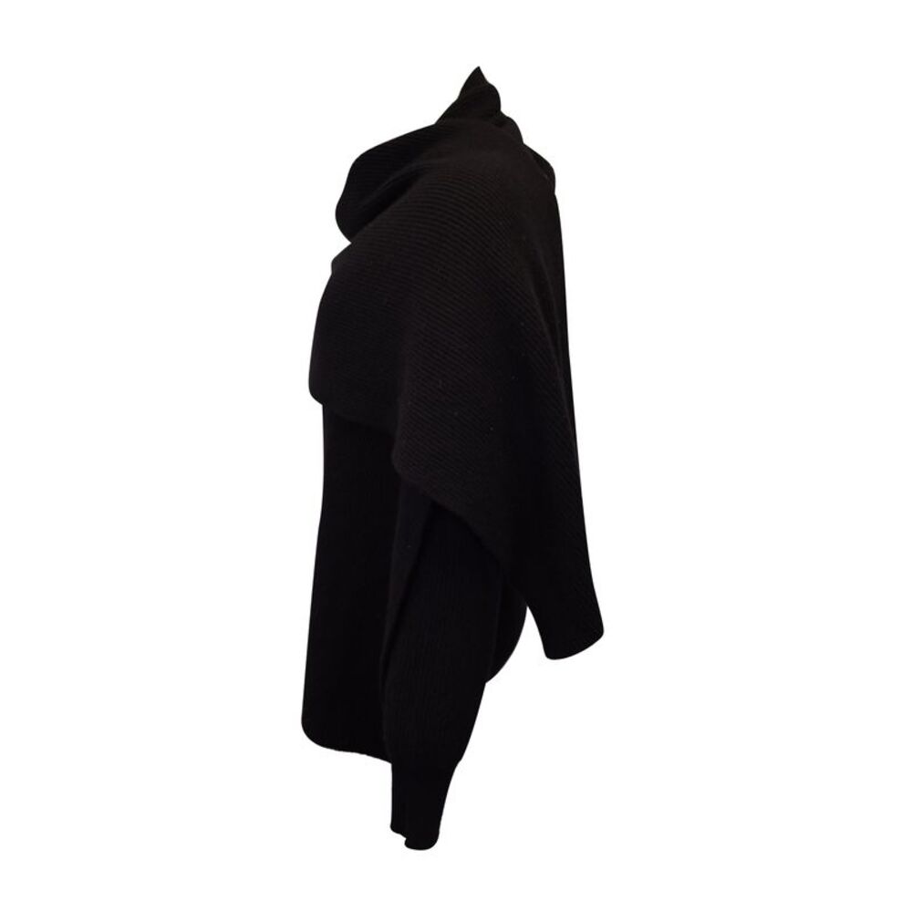 The Row Cardigan with Scarf in Black Cashmere - Picture 3 of 5